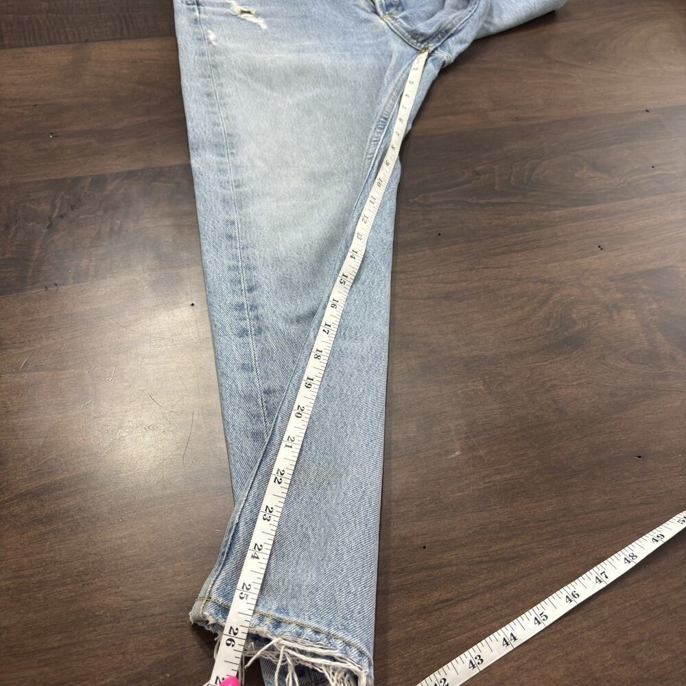 Agolde 90s style Parker Jeans "Swapmeet" ankle crop Sz 26 w 28" waist distressed - Picture 10 of 10